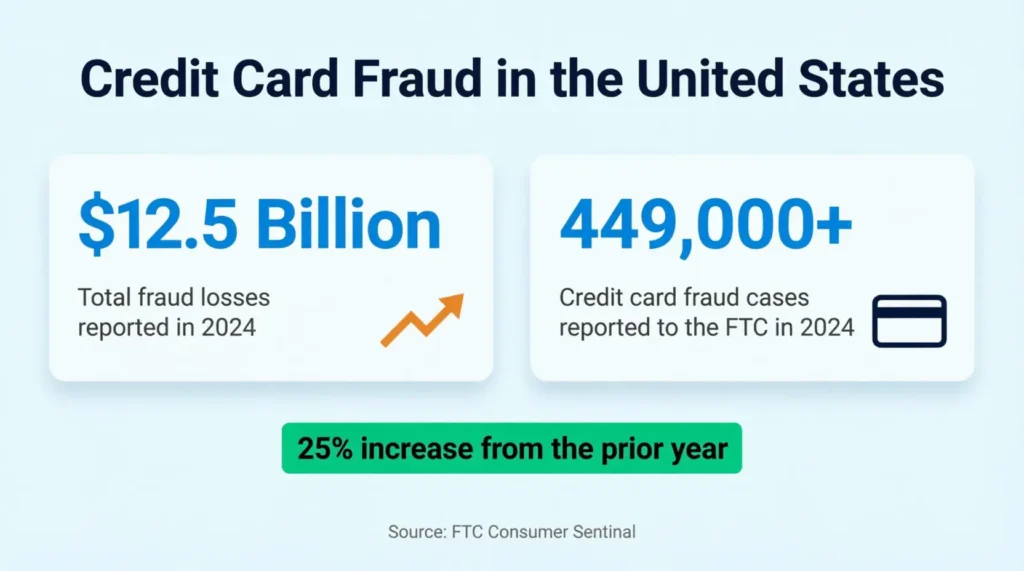 Bar graphic showing two large fraud statistics with dollar amount and case count side by side