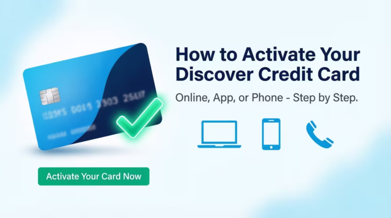 Step-by-step guide to activating a Discover credit card online or by phone