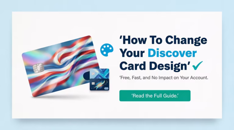 Step-by-step guide to changing your Discover card design online or through the app