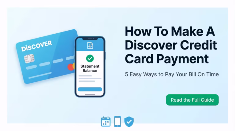 Step-by-step guide to making a Discover credit card payment online and by phone