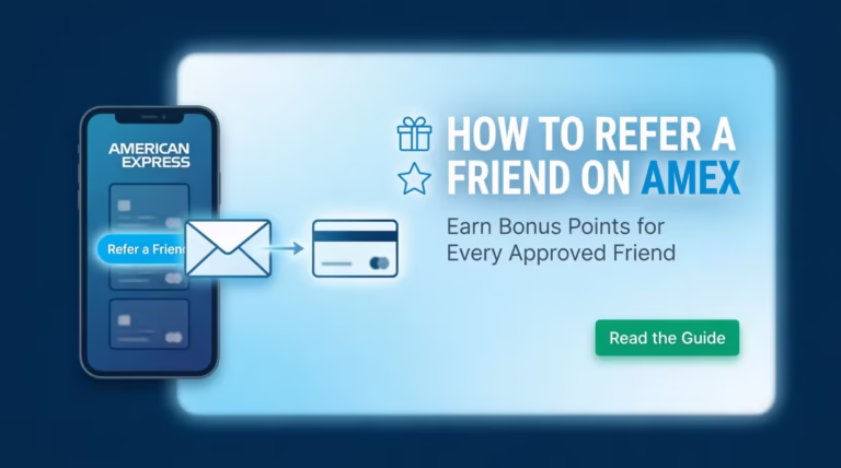 Step by step guide to referring a friend on American Express for bonus rewards points