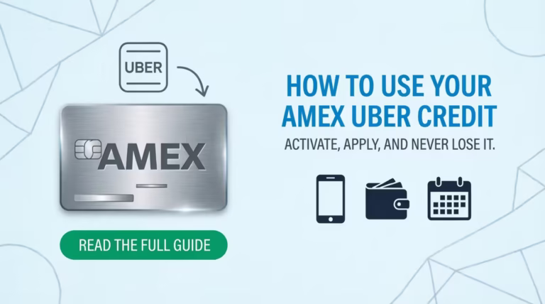 Step-by-step guide to using the Amex Uber credit benefit on rides and Uber Eats