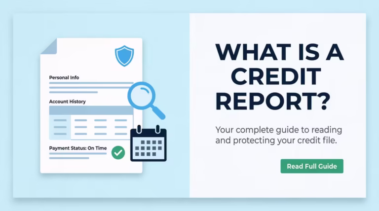 A visual guide explaining what a credit report is and how to read it