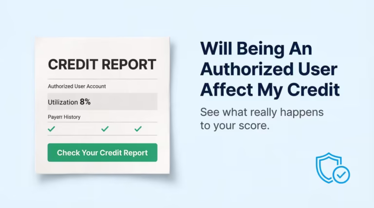 Credit report document showing authorized user account and low utilization percentage