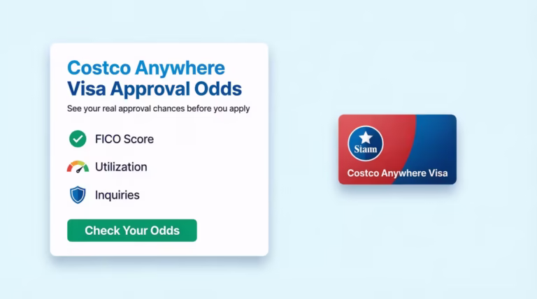 Checklist and credit card icons illustrating how to check card approval chances before applying