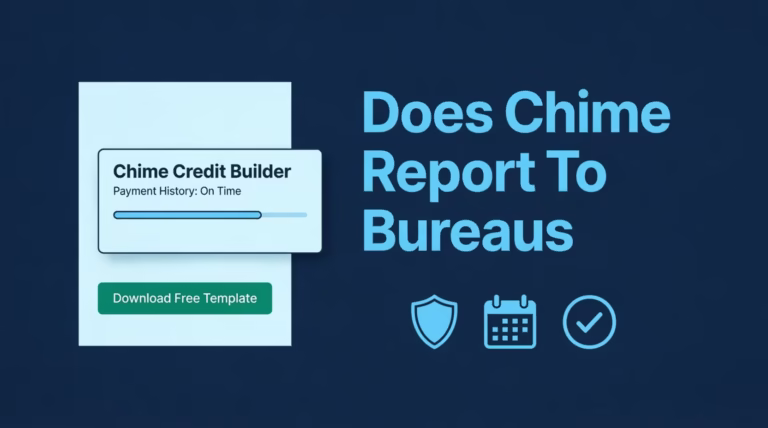 A simplified credit report tradeline card showing Chime Credit Builder payment history and account age growth