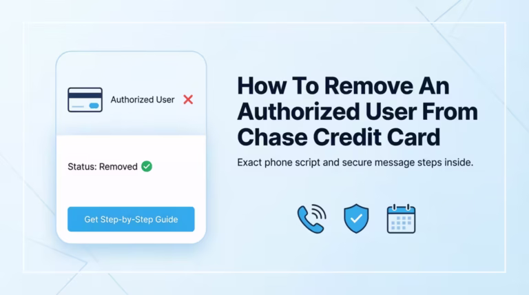mobile screen showing an authorized user being removed from a credit card account