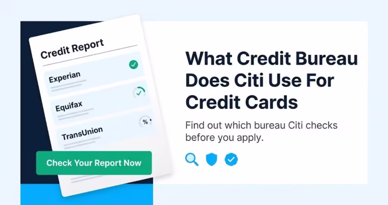 Credit report document showing Experian Equifax and TransUnion sections for Citi card applicants
