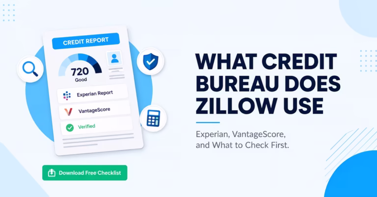 Credit report document illustration explaining what credit bureau does zillow use for rental applications